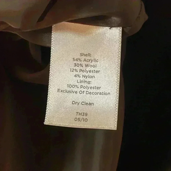 Talbots Women’s 8 Acrylic/Wool Blend Flecked Brown Tweed Pencil Skirt - Picture 8 of 8